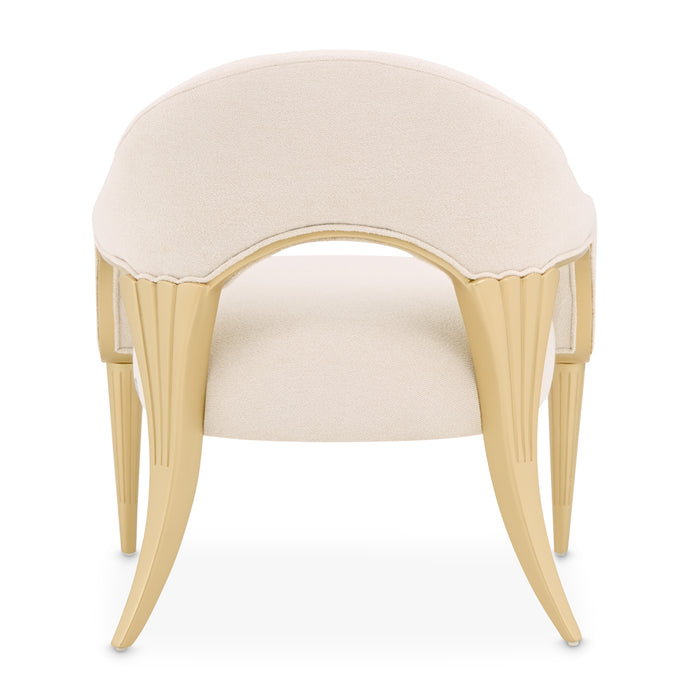 AICO Furniture - Scotts Square Accent Chair in Cornsilk/Light Champagne - 9097834-CNSLK-124