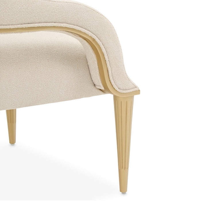 AICO Furniture - Scotts Square Accent Chair in Cornsilk/Light Champagne - 9097834-CNSLK-124