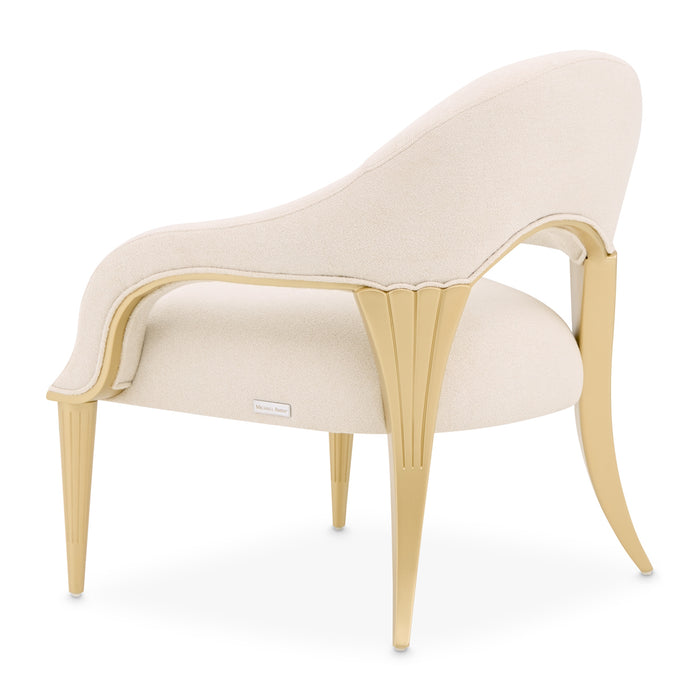 AICO Furniture - Scotts Square Accent Chair in Cornsilk/Light Champagne - 9097834-CNSLK-124