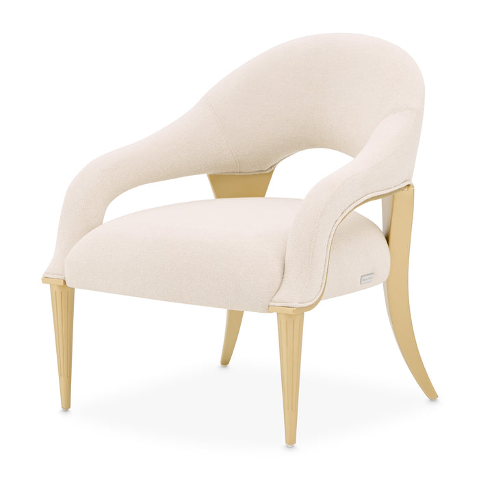 AICO Furniture - Scotts Square Accent Chair in Cornsilk/Light Champagne - 9097834-CNSLK-124