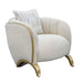 AICO Furniture - Scotts Square Matching Accent Chair in Light Champagne - 9097835-CNSLK-124 - GreatFurnitureDeal