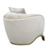AICO Furniture - Scotts Square Matching Accent Chair in Light Champagne - 9097835-CNSLK-124 - GreatFurnitureDeal