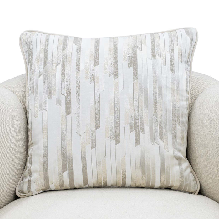 AICO Furniture - Scotts Square Matching Accent Chair in Light Champagne - 9097835-CNSLK-124 - GreatFurnitureDeal