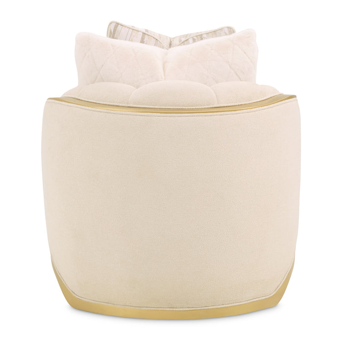 AICO Furniture - Scotts Square Chaise in Cornsilk/Light Champagne - 9097841-CNSLK-124