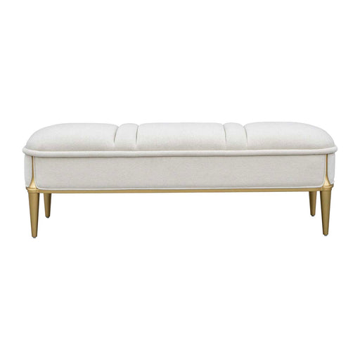 AICO Furniture - Scotts Square Accent Bench in Light Champagne - 9097904-124 - GreatFurnitureDeal