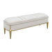 AICO Furniture - Scotts Square Accent Bench in Light Champagne - 9097904-124 - GreatFurnitureDeal