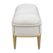 AICO Furniture - Scotts Square Accent Bench in Light Champagne - 9097904-124 - GreatFurnitureDeal