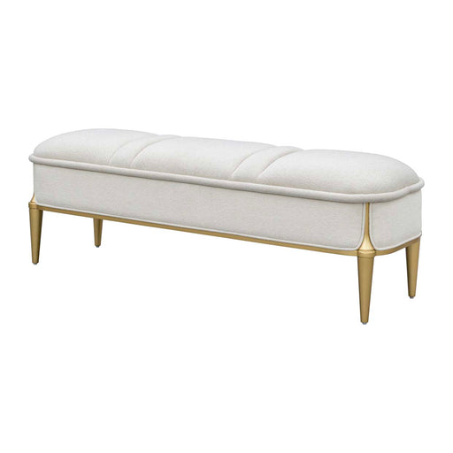 AICO Furniture - Scotts Square Accent Bench in Light Champagne - 9097904-124 - GreatFurnitureDeal