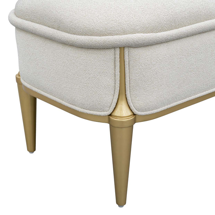 AICO Furniture - Scotts Square Accent Bench in Light Champagne - 9097904-124 - GreatFurnitureDeal
