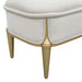 AICO Furniture - Scotts Square Accent Bench in Light Champagne - 9097904-124 - GreatFurnitureDeal