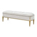 AICO Furniture - Scotts Square Accent Bench in Light Champagne - 9097904-124 - GreatFurnitureDeal