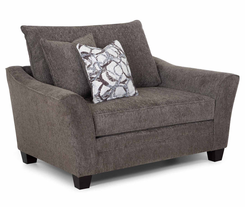 Franklin Furniture - 910 Tiffani Chair and a Half and Ottoman in Thiesson Java - 91088-91018 - GreatFurnitureDeal