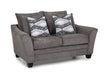 Franklin Furniture - 910 Eastbrook Loveseat in Shasta Charcoal - 91020-CHARCOAL - GreatFurnitureDeal