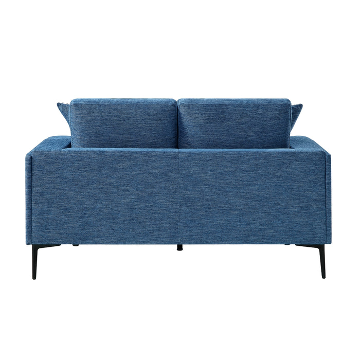 Homelegance - Stride 2 Piece Sofa Set in Blue - 9124BUE*2 - GreatFurnitureDeal