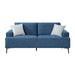 Homelegance - Stride 2 Piece Sofa Set in Blue - 9124BUE*2 - GreatFurnitureDeal