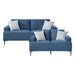 Homelegance - Stride 2 Piece Sofa Set in Blue - 9124BUE*2 - GreatFurnitureDeal