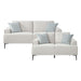 Homelegance - Stride 2 Piece Sofa Set in Taupe - 9124TPE*2 - GreatFurnitureDeal
