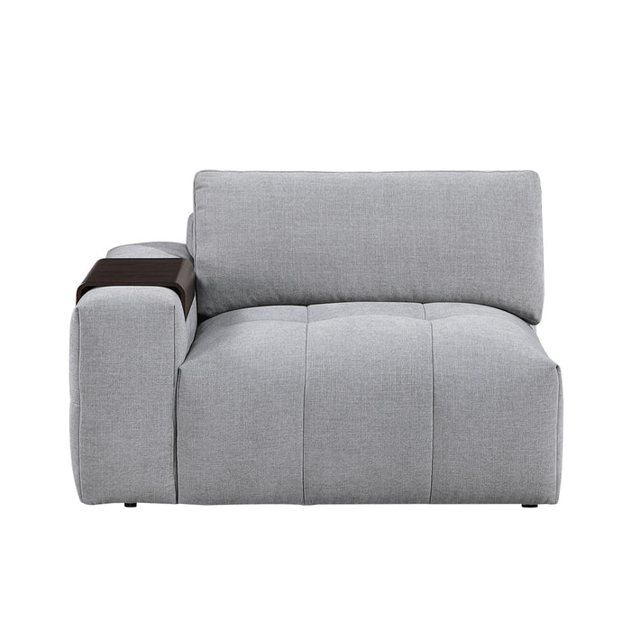 Homelegance - Tidal 5-Piece Modular Sectional with Ottoman in Beige - 9155GY*51L1ROT - GreatFurnitureDeal