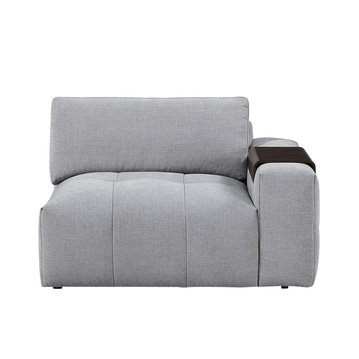 Homelegance - Tidal 5-Piece Modular Sectional with Ottoman in Beige - 9155GY*51L1ROT - GreatFurnitureDeal