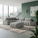 Homelegance - Tidal 5-Piece Modular Sectional with Ottoman in Beige - 9155GY*51L1ROT - GreatFurnitureDeal