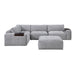 Homelegance - Tidal 5-Piece Modular Sectional with Ottoman in Beige - 9155GY*51L1ROT - GreatFurnitureDeal
