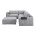Homelegance - Tidal 5-Piece Modular Sectional with Ottoman in Beige - 9155GY*51L1ROT - GreatFurnitureDeal