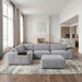 Homelegance - Tidal 5-Piece Modular Sectional with Ottoman in Beige - 9155GY*51L1ROT - GreatFurnitureDeal