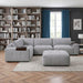 Homelegance - Tidal 5-Piece Modular Sectional with Ottoman in Beige - 9155GY*51L1ROT - GreatFurnitureDeal