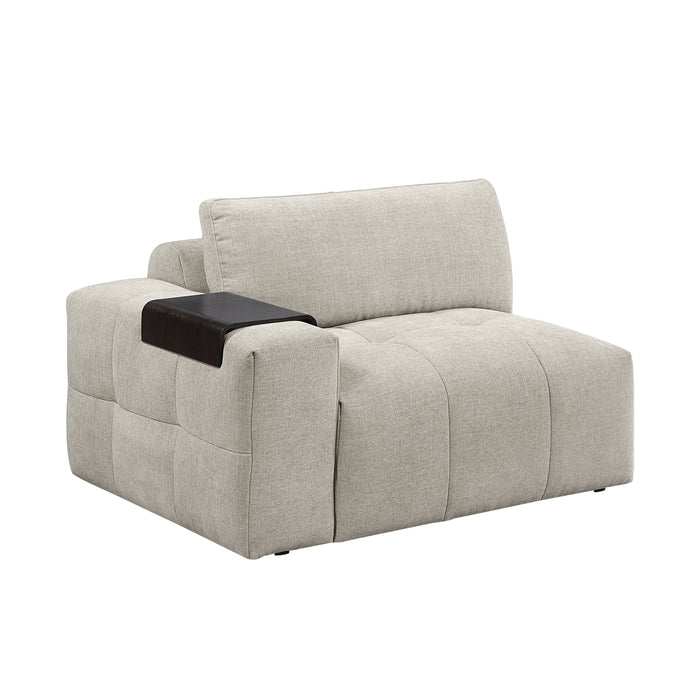 Homelegance - Tidal 4 Piece Modular Sectional in Taupe - 9155TP*41L1R - GreatFurnitureDeal