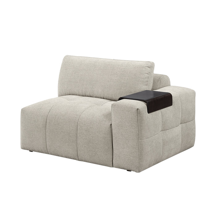 Homelegance - Tidal 6 Piece Modular Sectional with Two Ottomans in Taupe - 9155TP*61L1R2OT - GreatFurnitureDeal