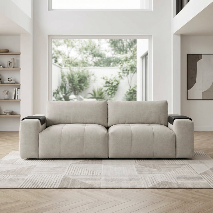 Homelegance - Tidal Loveseat in Taupe - 9155TP-2* - GreatFurnitureDeal