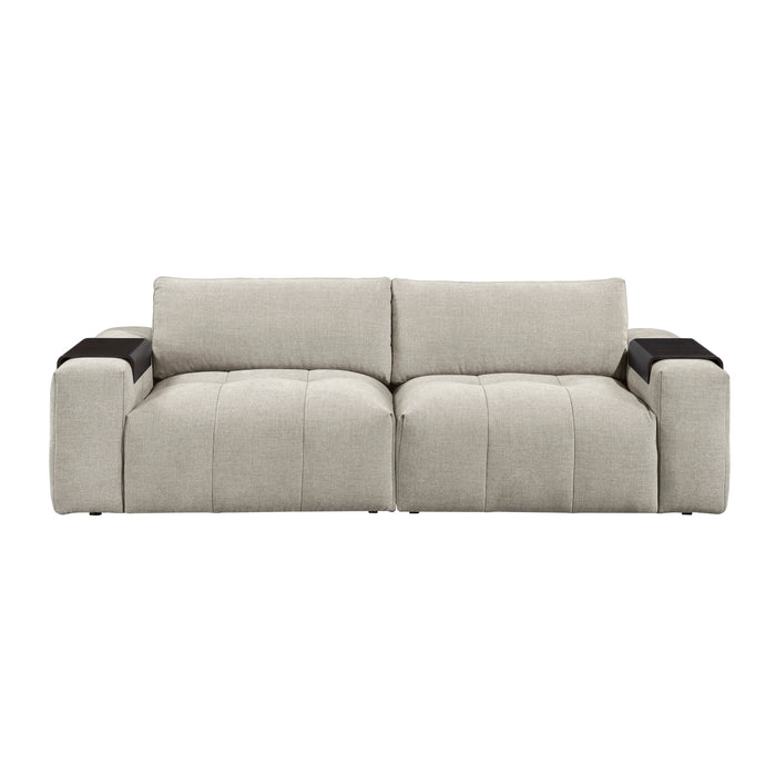 Homelegance - Tidal Loveseat in Taupe - 9155TP-2* - GreatFurnitureDeal