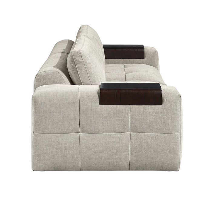 Homelegance - Tidal Loveseat in Taupe - 9155TP-2* - GreatFurnitureDeal
