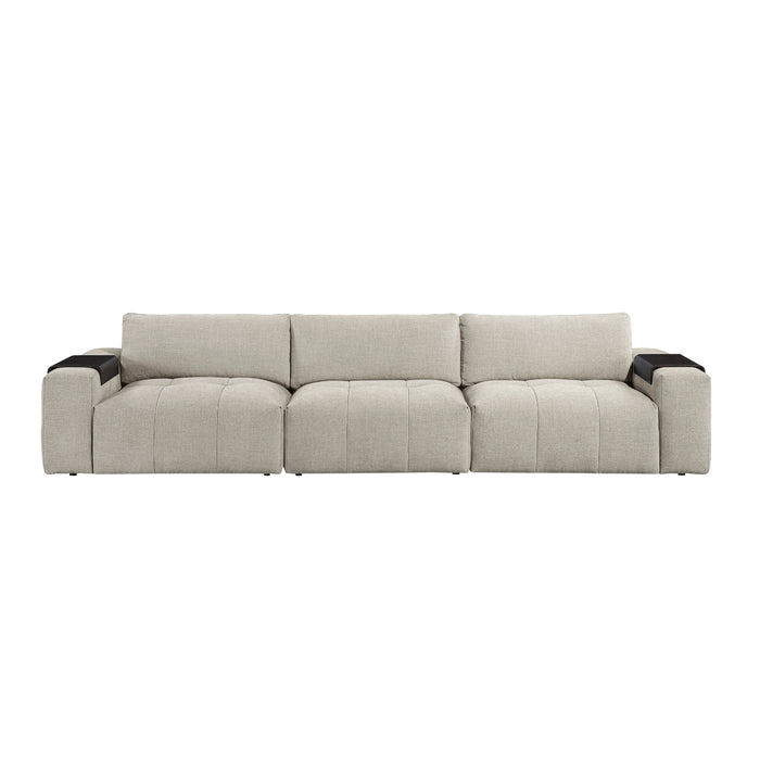 Homelegance - Tidal Sofa in Taupe - 9155TP-3* - GreatFurnitureDeal