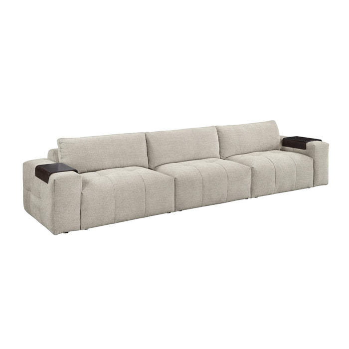 Homelegance - Tidal Sofa in Taupe - 9155TP-3* - GreatFurnitureDeal