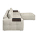 Homelegance - Tidal 4 Piece Modular Sectional with Ottoman in Taupe - 9155TP*41L1ROT - GreatFurnitureDeal