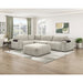 Homelegance - Tidal 5 Piece Modular Sectional with Ottoman in Taupe - 9155TP*51L1ROT - GreatFurnitureDeal