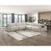 Homelegance - Tidal 5 Piece Modular Sectional in Taupe - 9155TP*51L1R - GreatFurnitureDeal