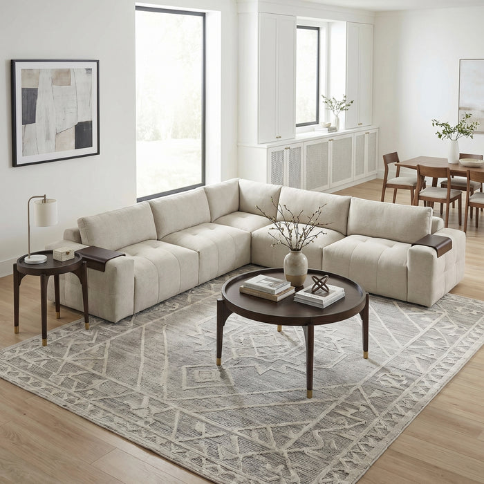 Homelegance - Tidal 5 Piece Modular Sectional in Taupe - 9155TP*51L1R - GreatFurnitureDeal