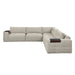 Homelegance - Tidal 5 Piece Modular Sectional in Taupe - 9155TP*51L1R - GreatFurnitureDeal