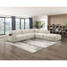 Homelegance - Tidal 5 Piece Modular Sectional with Ottoman in Taupe - 9155TP*51LOT - GreatFurnitureDeal
