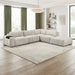 Homelegance - Tidal 5 Piece Modular Sectional with Ottoman in Taupe - 9155TP*51LOT - GreatFurnitureDeal