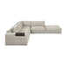 Homelegance - Tidal 5 Piece Modular Sectional with Ottoman in Taupe - 9155TP*51LOT - GreatFurnitureDeal