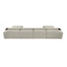 Homelegance - Tidal 6 Piece Modular Sectional with Two Ottomans in Taupe - 9155TP*61L1R2OT - GreatFurnitureDeal