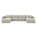 Homelegance - Tidal 6 Piece Modular Sectional with Two Ottomans in Taupe - 9155TP*61L1R2OT - GreatFurnitureDeal