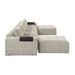 Homelegance - Tidal 6 Piece Modular Sectional with Two Ottomans in Taupe - 9155TP*61L1R2OT - GreatFurnitureDeal