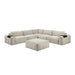 Homelegance - Tidal 6 Piece Modular Sectional with Ottoman in Taupe - 9155TP*61L1ROT - GreatFurnitureDeal