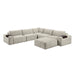 Homelegance - Tidal 6 Piece Modular Sectional with Ottoman in Taupe - 9155TP*61L1ROT - GreatFurnitureDeal