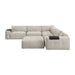Homelegance - Tidal 6 Piece Modular Sectional with Ottoman in Taupe - 9155TP*61L1ROT - GreatFurnitureDeal