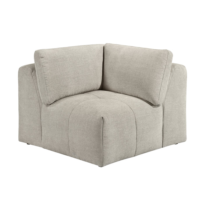 Homelegance - Tidal 5 Piece Modular Sectional with Ottoman in Taupe - 9155TP*51LOT - GreatFurnitureDeal